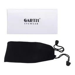 GARTH Unisex Rectangle Sunglasses with UV Protected Lens-GART_W-BLK _CANDY image 2