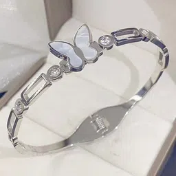 Designs & You Silver Plated Stainless Steel Bangle Style Bracelet image 5