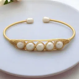 Sri Jagdamba Pearls Dealer Gold Plated Pearls Bracelet-picture-43