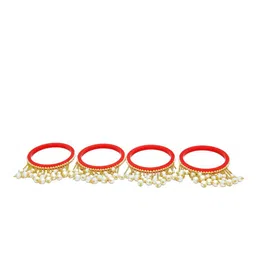 Align Set Of 4 Gold-Plated Beaded Chuda Bangles image 3