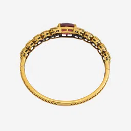 Kushal's Fashion Jewellery Embellished BridalVictorian Zircon Diamond Bangle-Style Bracelet image 4