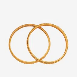 Kushal's Fashion Jewellery Set Of 2 Gold-Plated Bangles image 3