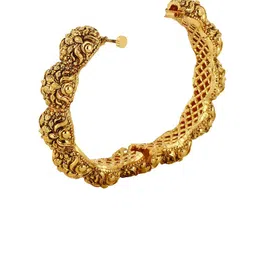 Adwitiya Collection Set of 2 24KT Gold-Plated Bangles image 4