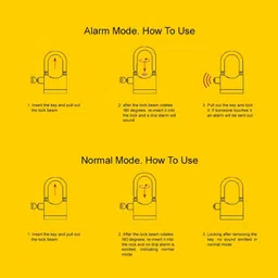 zebra vibes enterprises Anti Theft Motion Sensor Alarm Lock for Home, Office and Bikes Door & Window Door Window Alarm image 3