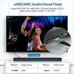 DELOX HDMI Cable 1.5 m 8k hdmi 1.5mtr image 4