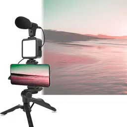 ANY KART Vlogging Kit for Mobile Phone & Digital Cameras | with Microphone, 36 LED Light Tripod Kit, Monopod Kit image 4