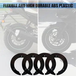 sunriders Bike Wheel Cover 17 Inch For Bajaj Ns 160 Black Setof 4 Pc Wheel Cover For NA NA image 4