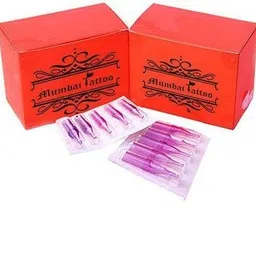 mumbai tattoo 9RT TIPS RED Disposable Flat Tattoo Needles-picture-13