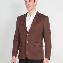 arrow Men Solid Single Breasted Formal Blazer image 5