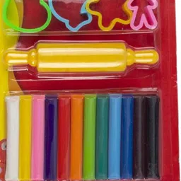 hari collections Air Clay 2 Packet and 2 Packet Clay Set |10 Pcs Set of Stamp |2 Slame | image 2