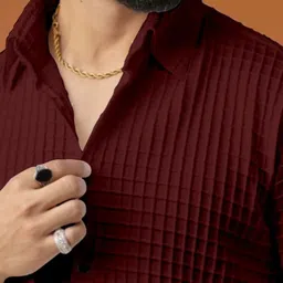 jackbella Men Regular Fit Self Design Casual Shirt image 5