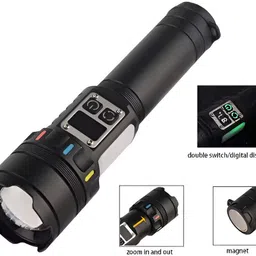 apexbeam Zoomable LED Flashlight with Tactical Grip Design Torch image 5