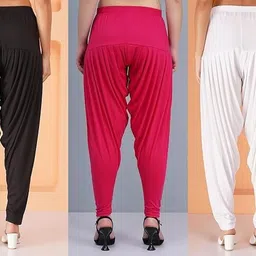 vee ess Viscose Rayon Solid Patiala image 3