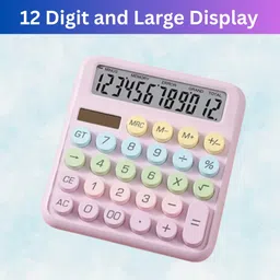 frony Desktop Calculator, 12-Digit Large LCD and Large Buttons for Office, Homes A241 Basic Calculator-picture-11