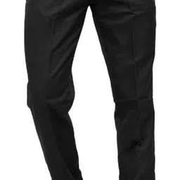lahsuak Men Regular Fit Black Polycotton Trousers-picture-10