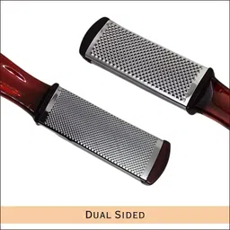 hair line Professional Sided Stainless Steel Foot,Rasp File Scraper,Handle Pedicure,Feet image 3