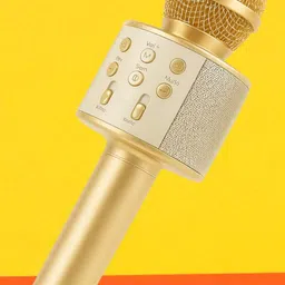 shamsa X617 Gold Wireless Microphone for Singing, Recording & Fun Events Microphone-picture-38