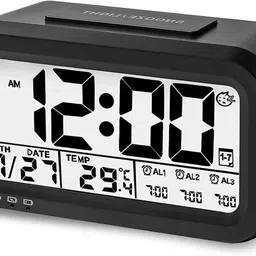 urbanfix Digital Black Clock image 1