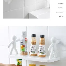 shreejee Self Adhesivecute Floating Shelves Wall Shelf for Home, Office & Kitchen X2.577 Plastic Wall Shelf image 3