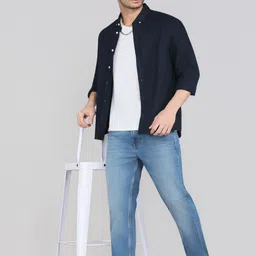 killer Men Slim Mid Rise Blue Jeans image 2