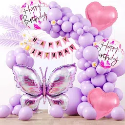 pbbs Butterfly Theme Birthday Party Decorations Kit-picture-21