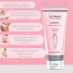 actiwow V-White Cream Advanced Skin Brightening Cream for Radiant Glow Women image 3