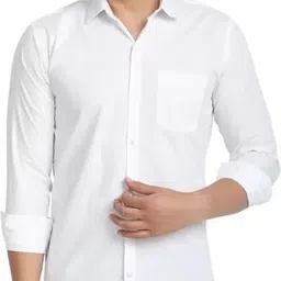 jessnx Men Regular Fit Solid Spread Collar Casual Shirt-picture-14