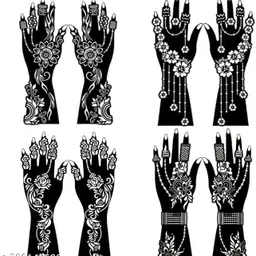 nazry MGEDGE Mehendi Stencil | Mehendi Sticker Design | Henna Sticker | Heena Stencil-picture-17