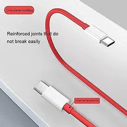 AC POWER Type C 1 m Original WARP Charge 65W Superfast Charging Technology image 2