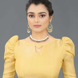 nerta boutique Self Design, Embroidered Bollywood Georgette Saree image 2