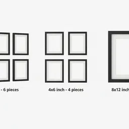 ardhingini Home Decor/Photo Frame Wall Collage Set 0 inch Synthetic Wood & Glass Cover image 5