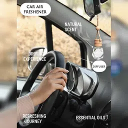 winkcart Natural Aqua Cool Essential Oil|Car Hanging Diffuser Combo Long-Lasting Refill, Aroma Oil image 3