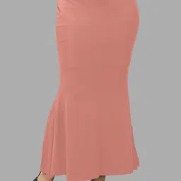 SANDIAM SALES BU.L._Fish_peach_M_Saree Shapewear shapewear petticoat For women Lycra Blend Petticoat image 3
