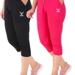 seaprint Sporty Women’s Capri Leggings Perfect for Workouts & Outdoor Fun Women Black, Pink Capri-picture-20