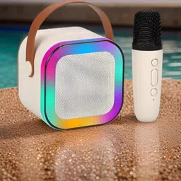 JOCR G39_K12Wireless karaoke mic speaker with Bluetooth compatibility and RGB lights 10 W Bluetooth Gaming Speaker-image-36