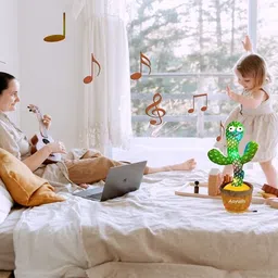 aayush Talking Cactus Toys For Kids Can Sing Record And Repeats What You Say image 5