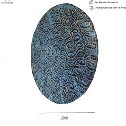 disoo fashions Tealed Engineered Wood 3D curls design 15 Inch Wall Art image 2