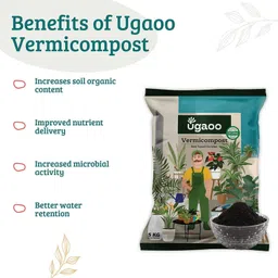 ugaoo Vermicompost for Plants 1 Kg Organic Manure Fertilizer image 4