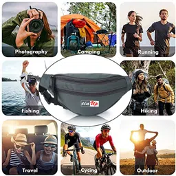 fkhbags Hiking Outdoor Fanny Packs Sport Holiday Large Pockets Waistbag Waist Bag image 2