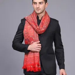 GREEN AGRITECH Polyester Wool Blend Woven Men Shawl image 5