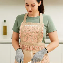shansha lifestyle Cotton Home Use Apron - Free Size-picture-48