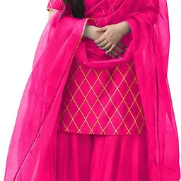 zestleaf Women Viscose Rayon Kurta Sharara Dupatta Set-picture-15