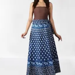 tankaviss Women Printed Regular Blue Skirt-picture-33