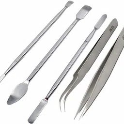 alis Metal Spudger Mobile Phone Opening Tools kit for iPhone for Samsung Laptop Tablets Smartphones Repair Kit Stainless Steel Tweezer with Safty Case (Stainless Steel Set of 5)-picture-12