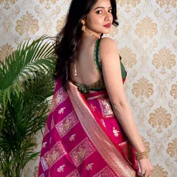 zilvira Printed Banarasi Pure Silk, Art Silk Saree image 5