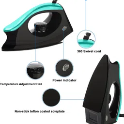 rjguru by chartbusters USA LIGHT WEIGHT P-001 RADHE RADHE 750 W Dry Iron image 3