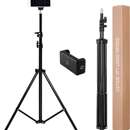 ZmiZc ® Lightweight & Portable 7 Feet Aluminum Alloy Studio Light Stand with Holder Tripod-image-43