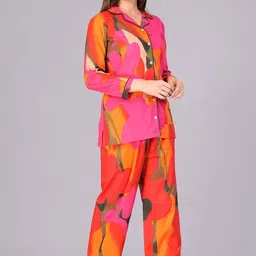 pingala Women Shirt & Pyjama set Multicolor Printed image 5