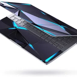 Flipkart SmartBuy Combo of Full Body Laptop Skin and Mouse Pad - Ice Shard Glow No Residue Removable Self Adhesive Vinyl Reusable Laptop Skin Compatible for 15.6 inch-picture-22