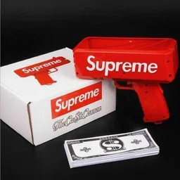 intelligent SUPREME MONEY GUN, CASH FIRING MONEY (IND*55) Money Gun Red Money Gun-picture-22